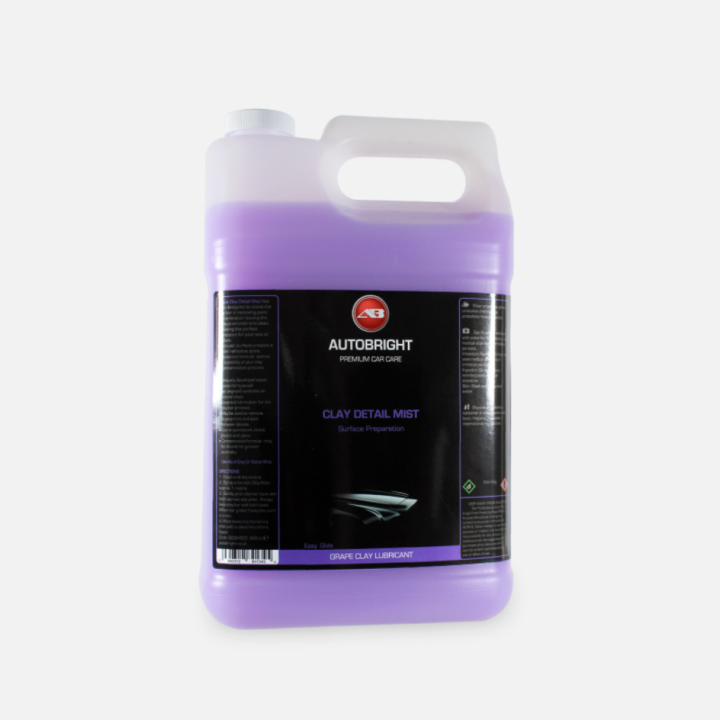 Automotive clay lubricant for clay bars, clay towels and clay mitts